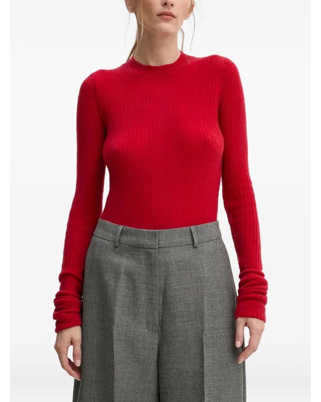 Herskind Red Round-Neck Sweater
