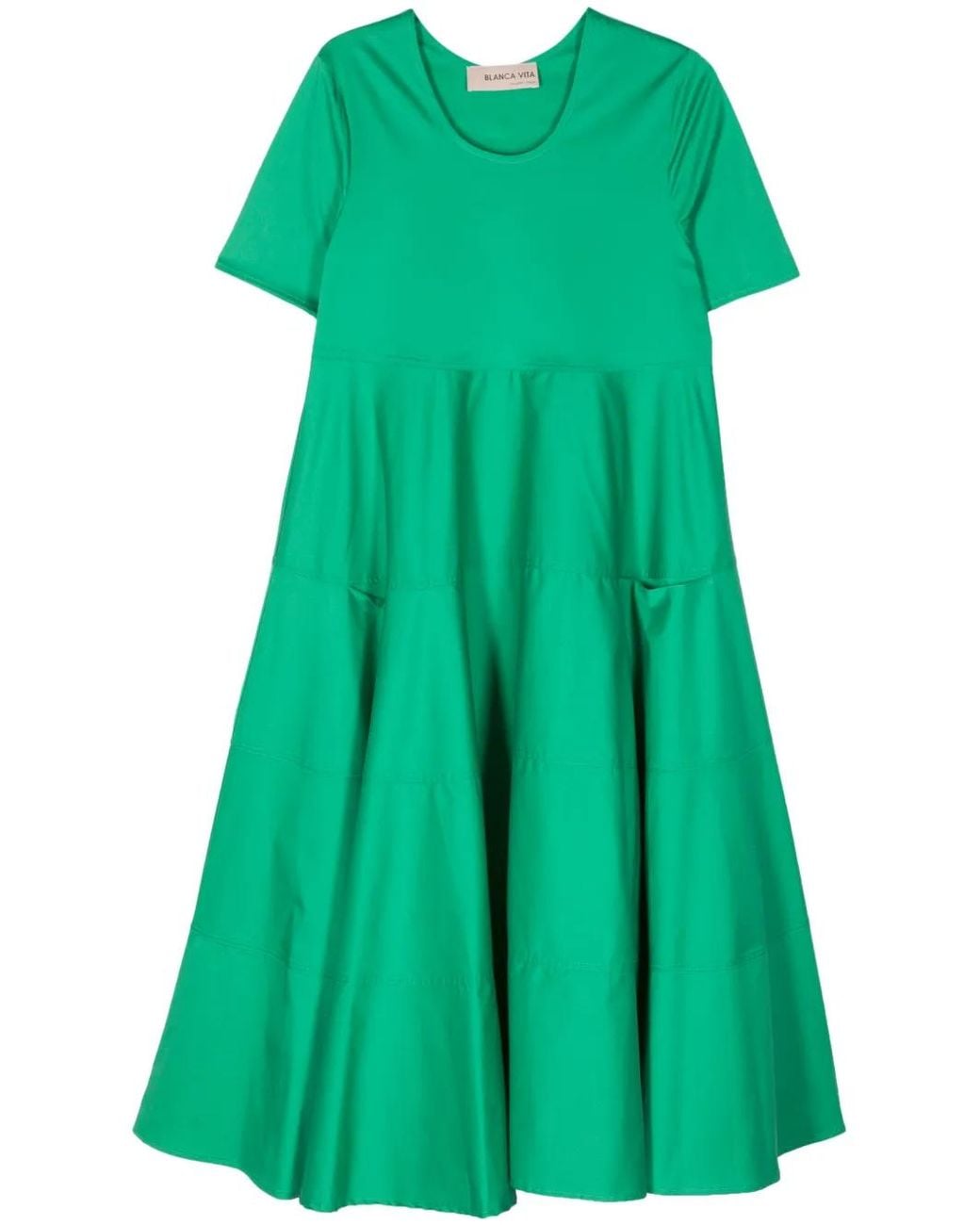 Blanca Vita Green Arabide Midi Dress