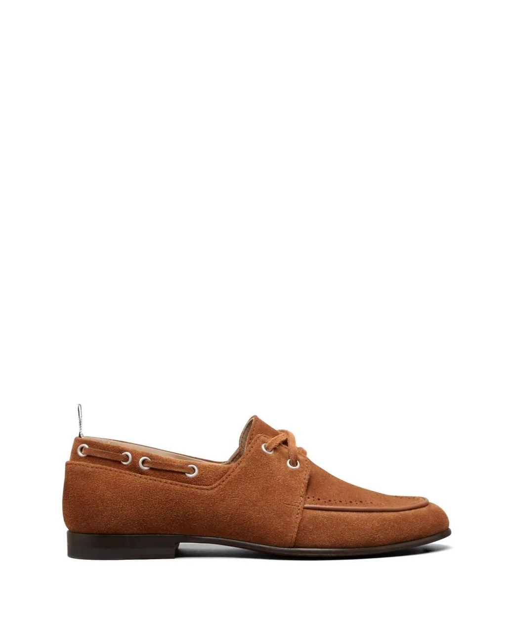 Thom Browne Brown Chaussures Bateau À Détails Richelieus
