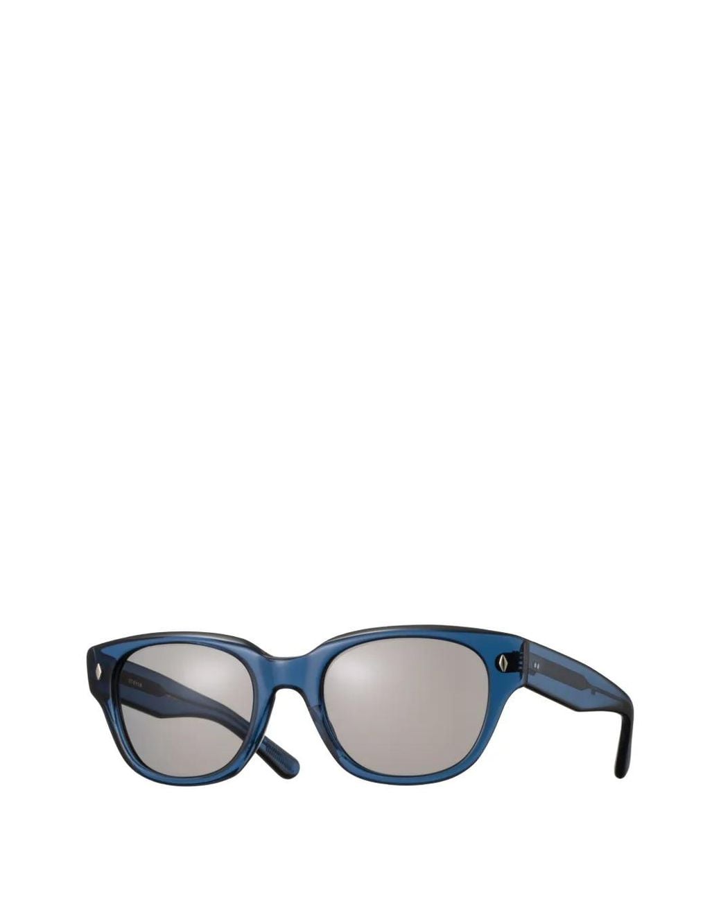 Eyevan 7285 Blue Flash-E Square-Frame Sunglasses