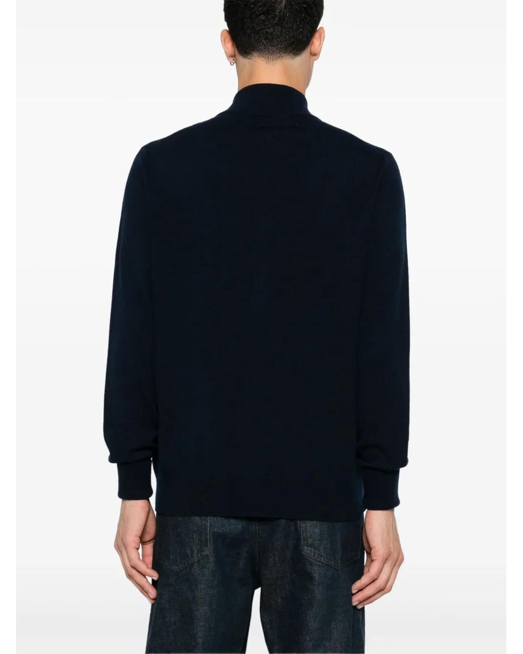Ballantyne Blue Zip-Up Cardigan for men