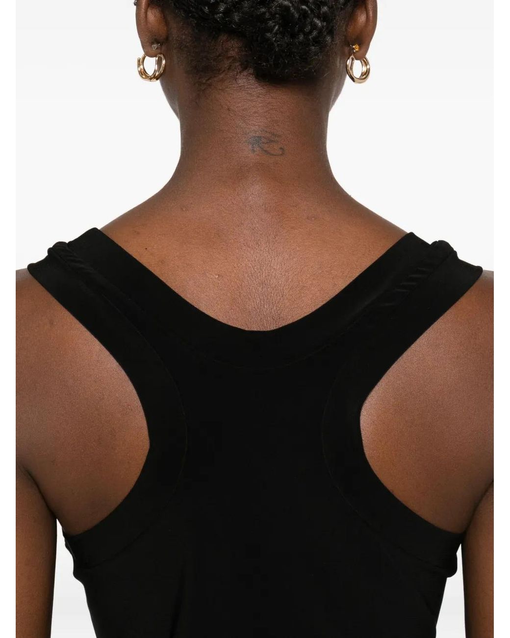Norma Kamali Black Haut À Design Sans Manches