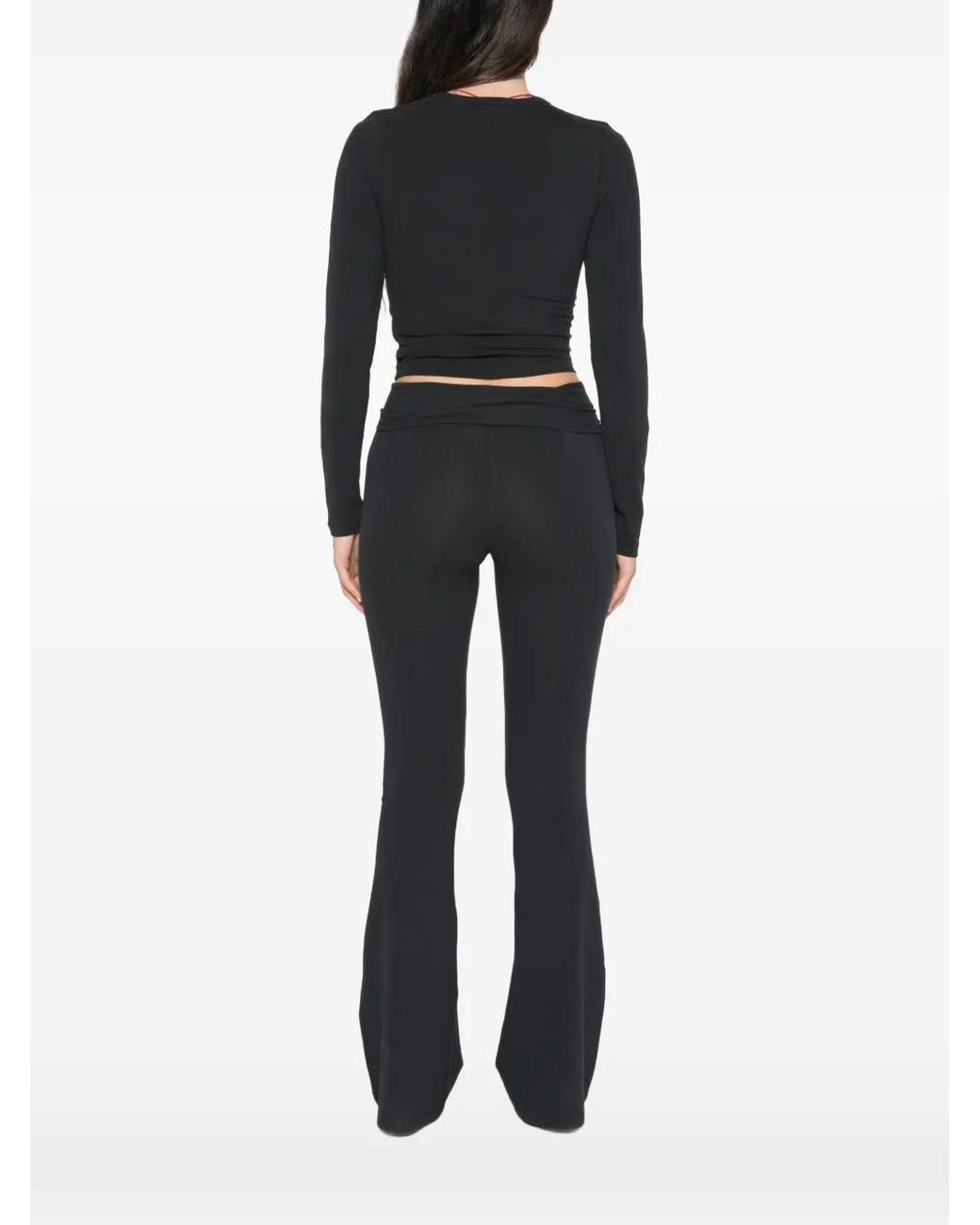 Sporty & Rich Black Vaina Long-Sleeve T-Shirt