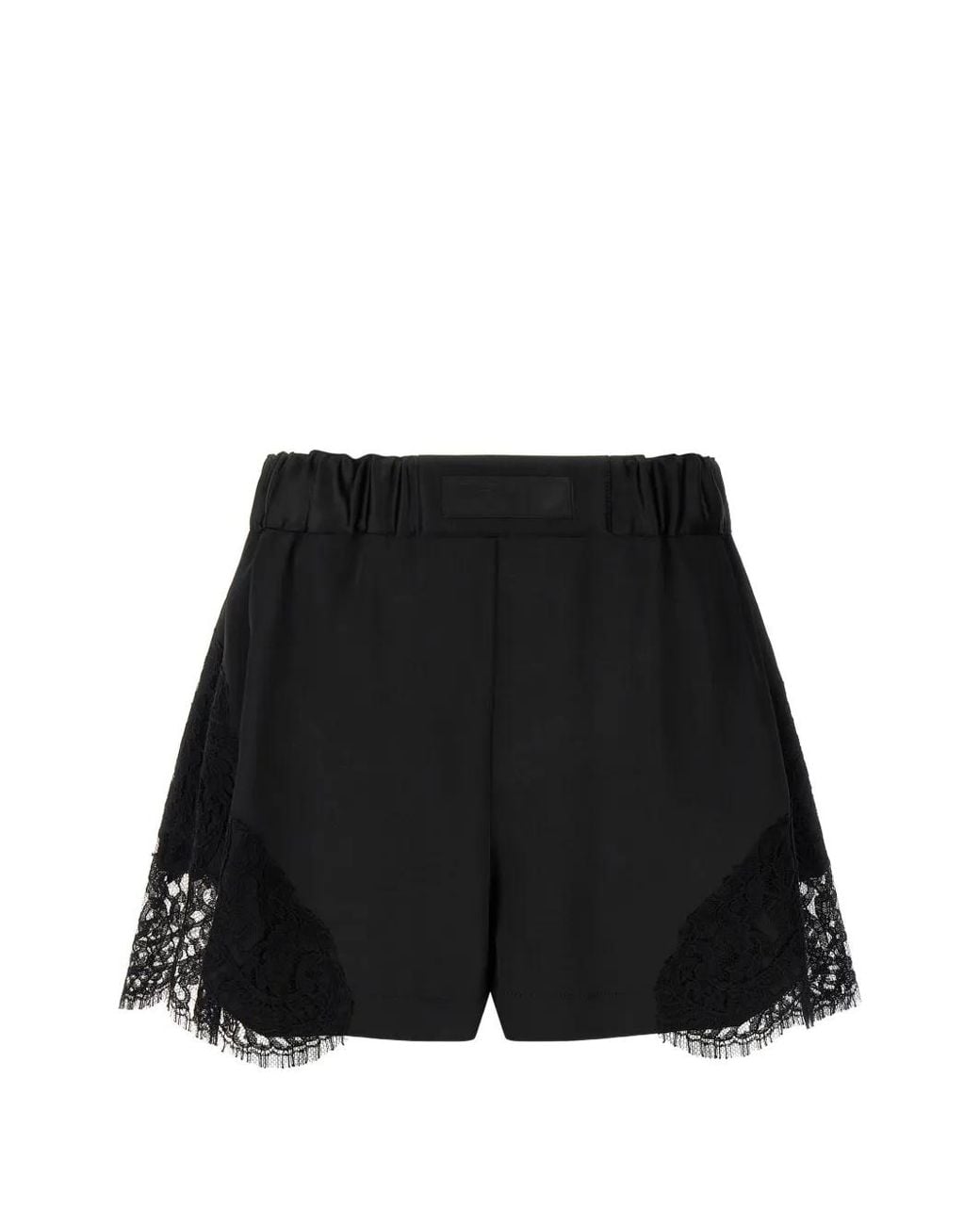 Versace Black Lace-Insert Shorts