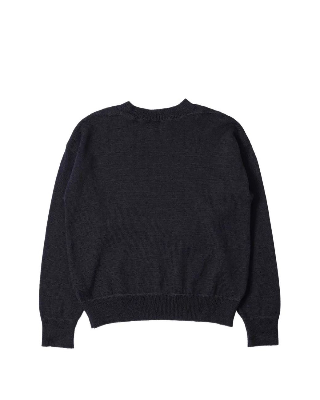 Margaret Howell Blue Flatlock Guernsey Sweater for men