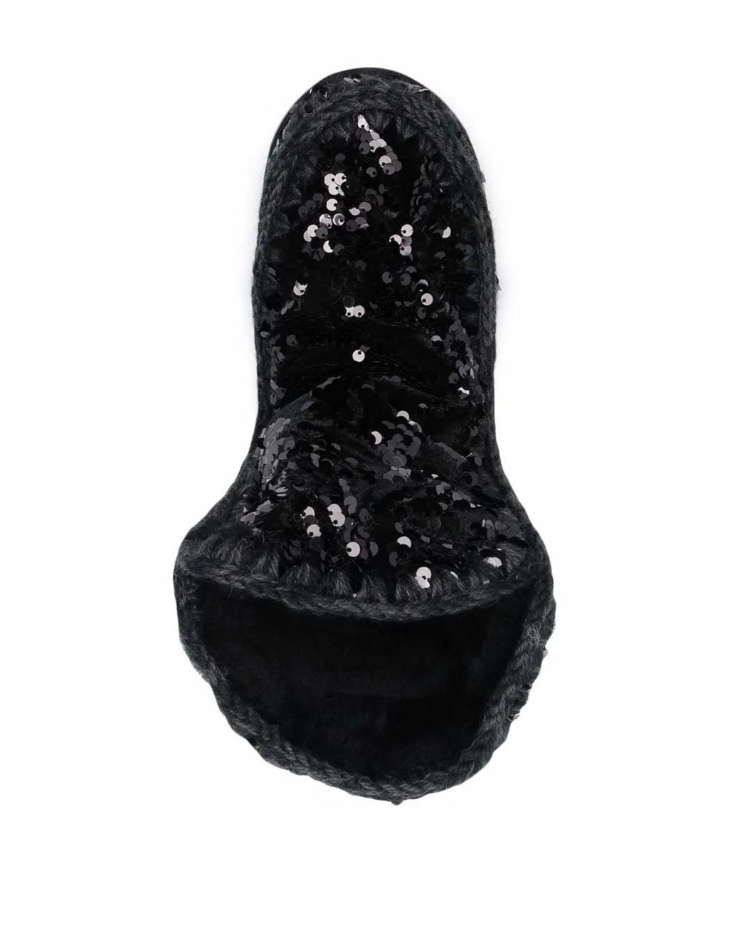 Mou Black 24 Velvet Sequin Boots