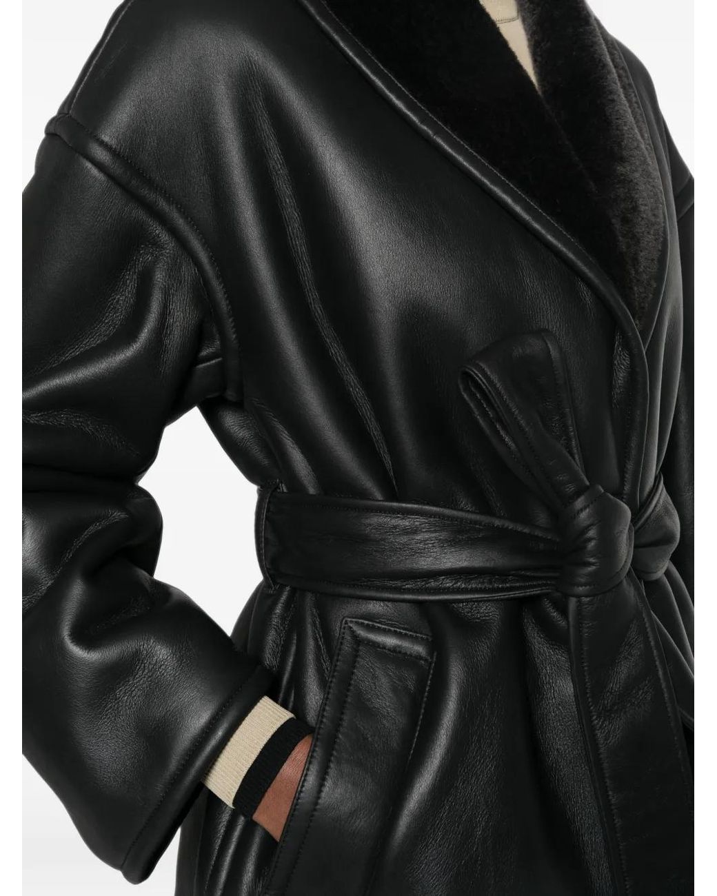 Joseph Black Manu Leather Coat