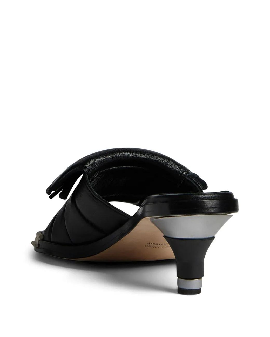 DSquared² Black Logo-Print Padded Mules