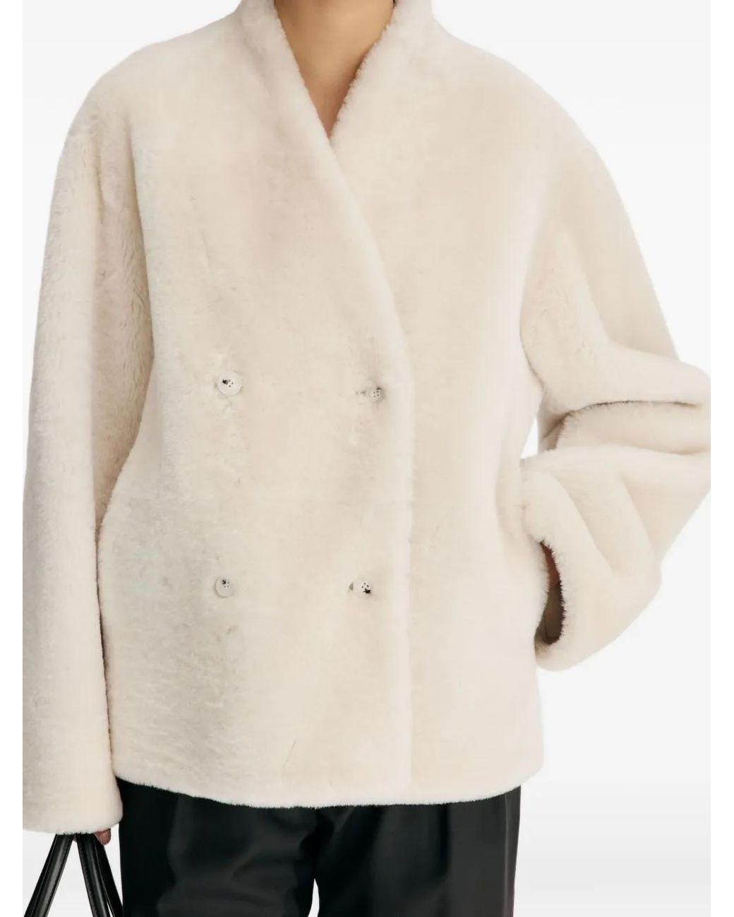 Loulou de Saison Natural Catherine Shearling Jacket
