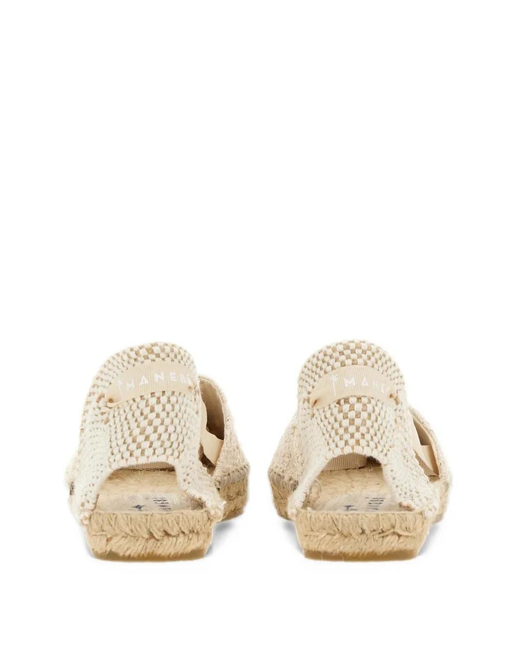 Manebí Natural Crochet-Knit Espadrilles