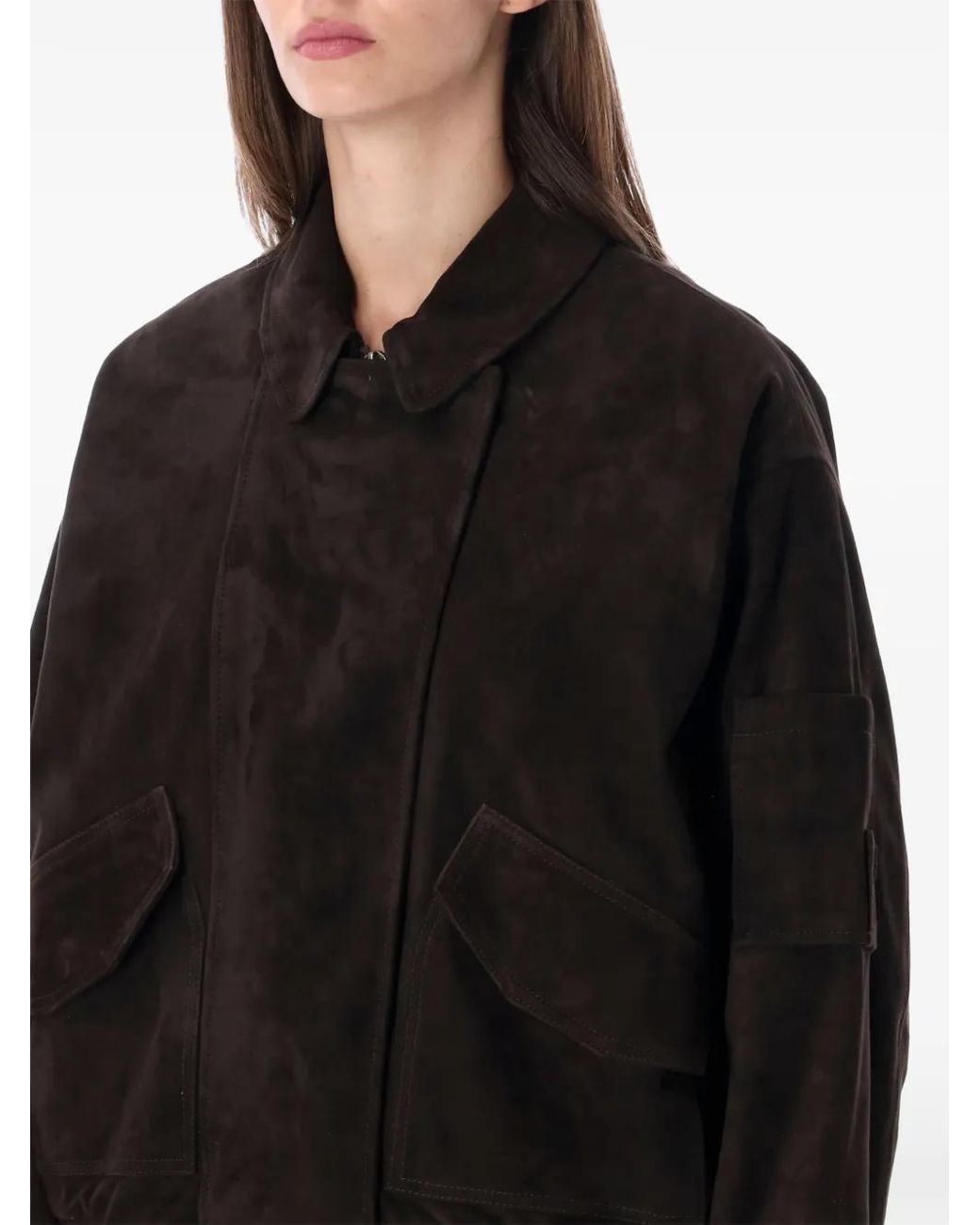 S.W.O.R.D Black Suede Bomber Jacket