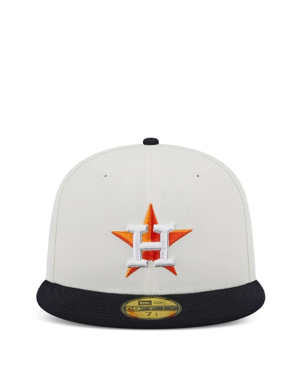 KTZ White 59Fifty Houston Astros 2017 World Series Retro E1 Baseball Cap for men