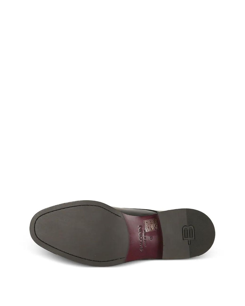 Baldinini Black Leather Derby Shoes for men