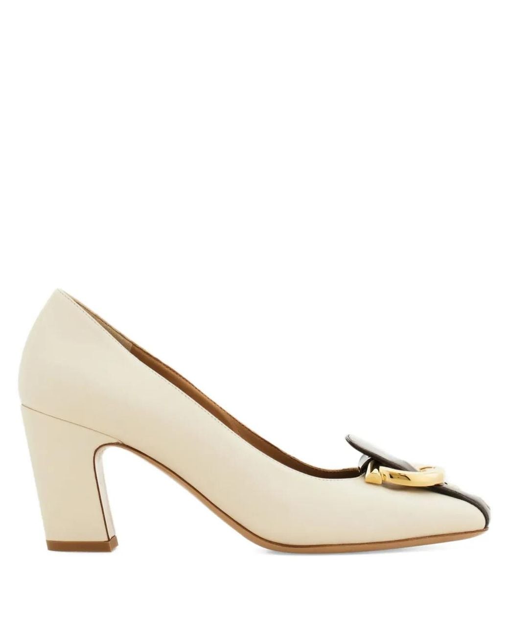 Ferragamo Natural Leather Pumps