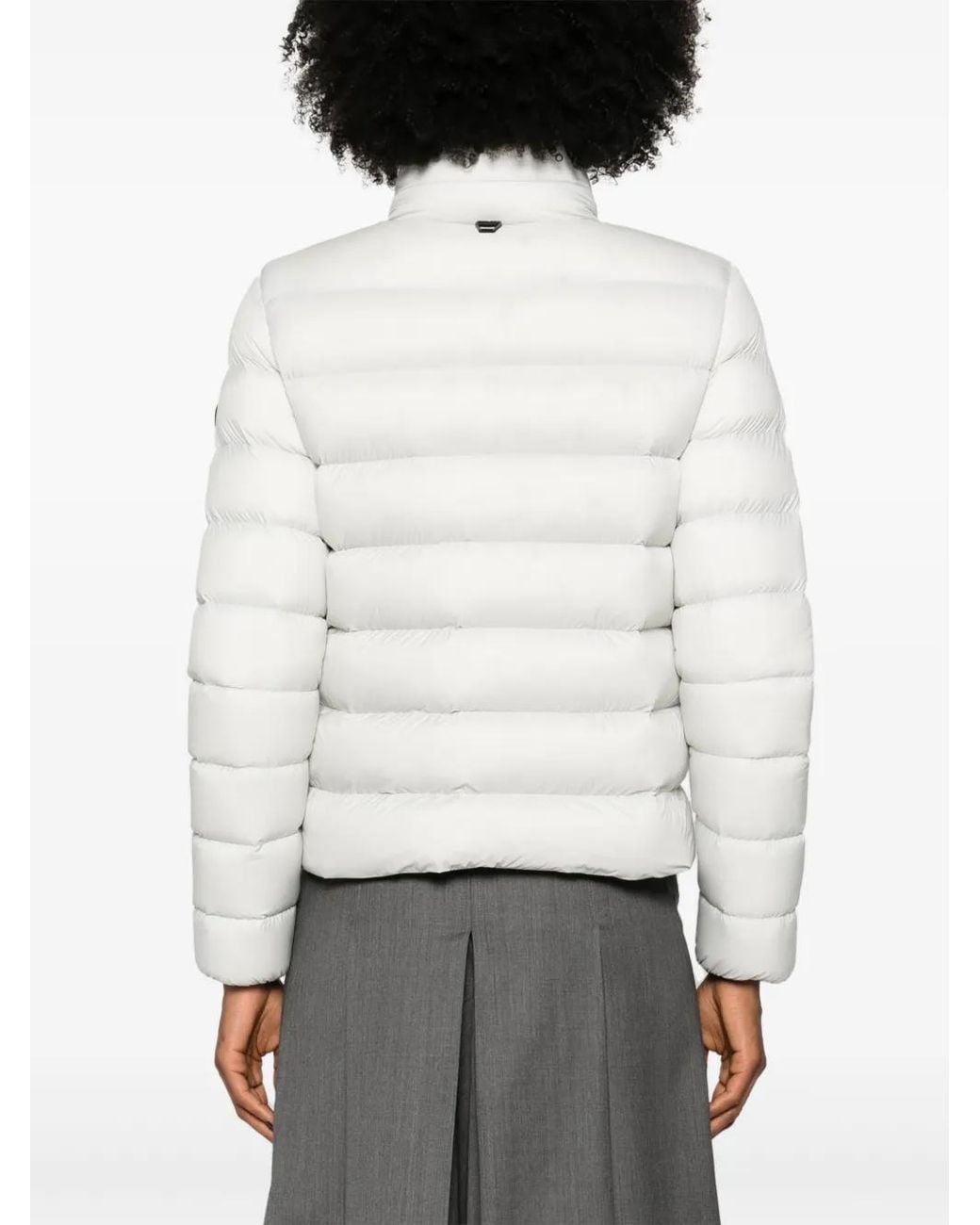 Moncler White Cerces Puffer Jacket