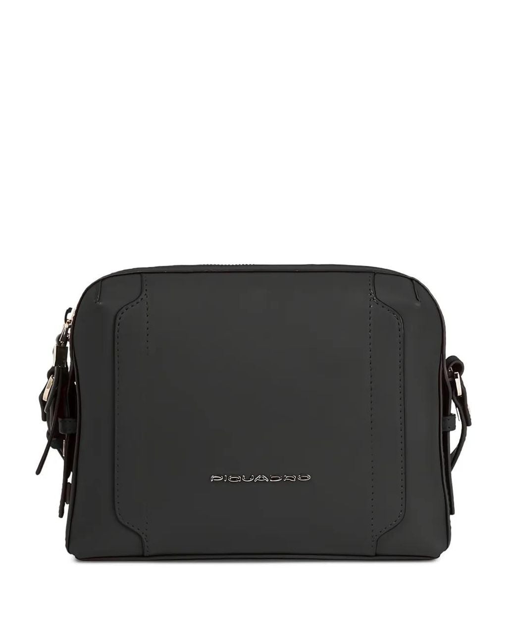 Piquadro Black Logo-Plaque Camera Bag