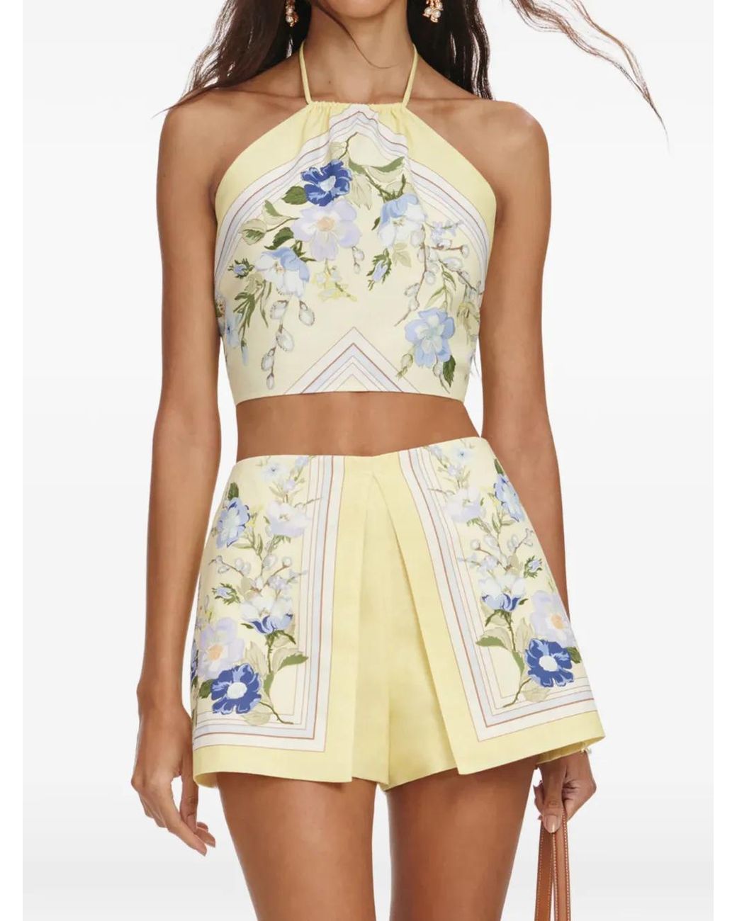 Self-Portrait Yellow Ruffled Top