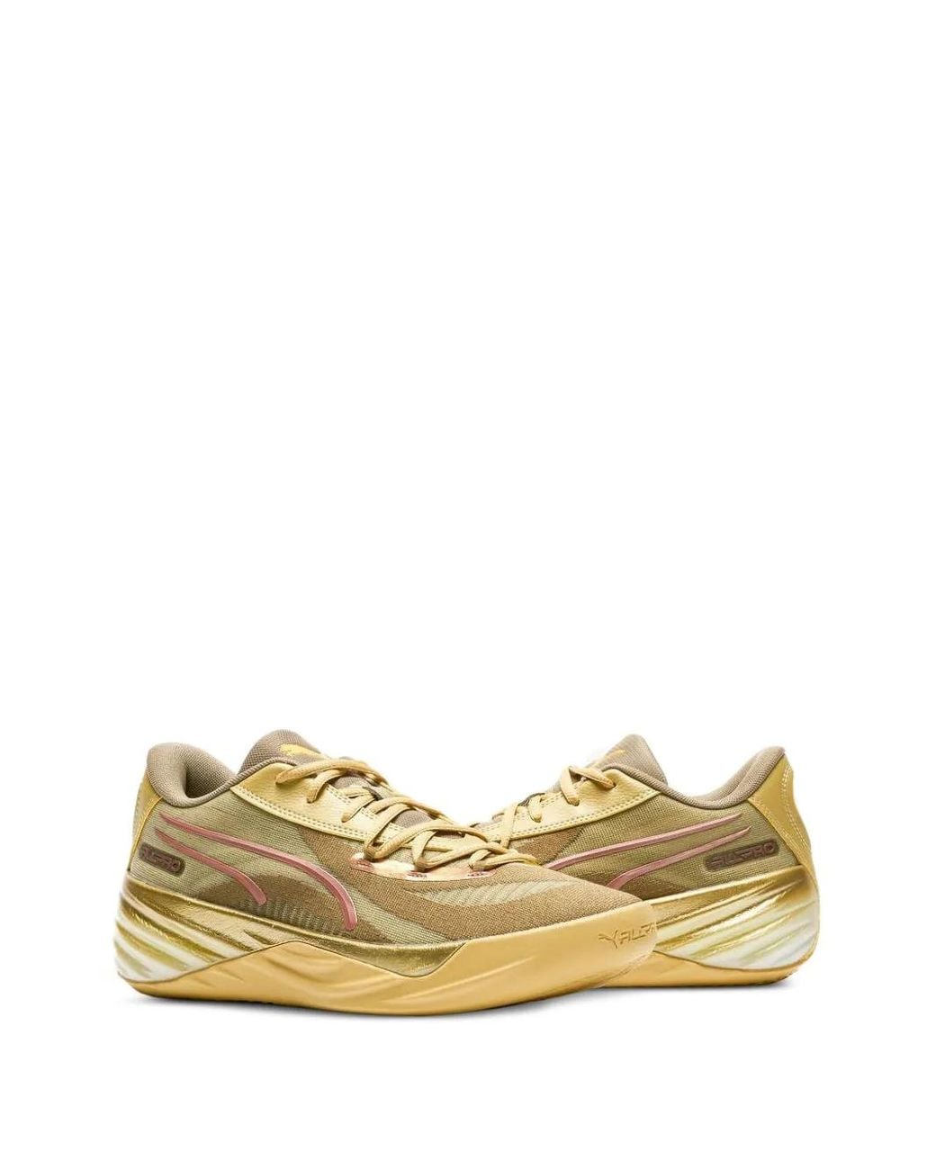 PUMA Yellow All-Pro Nitro Sneakers for men