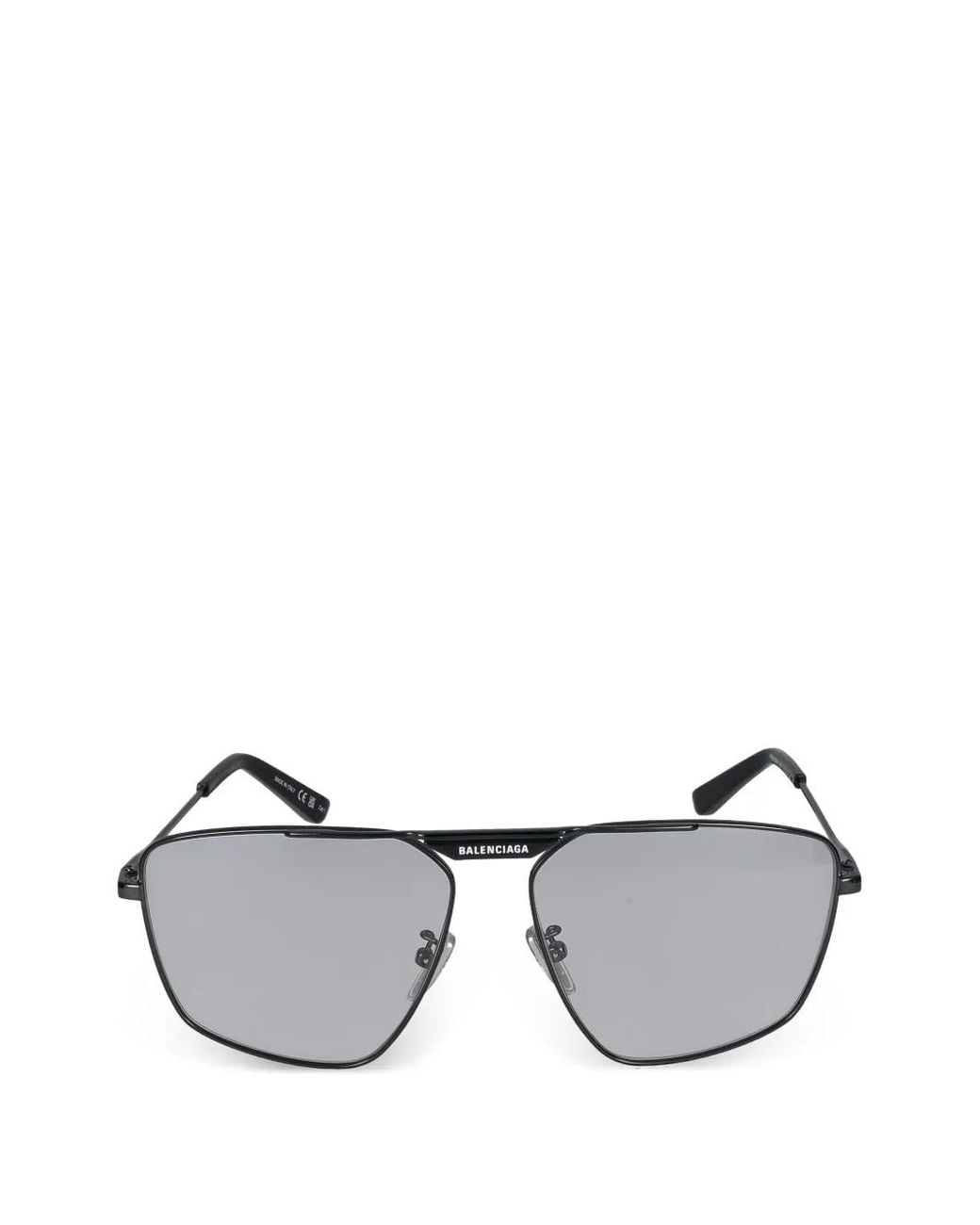 Balenciaga Gray Pilot-Frame Sunglasses for men
