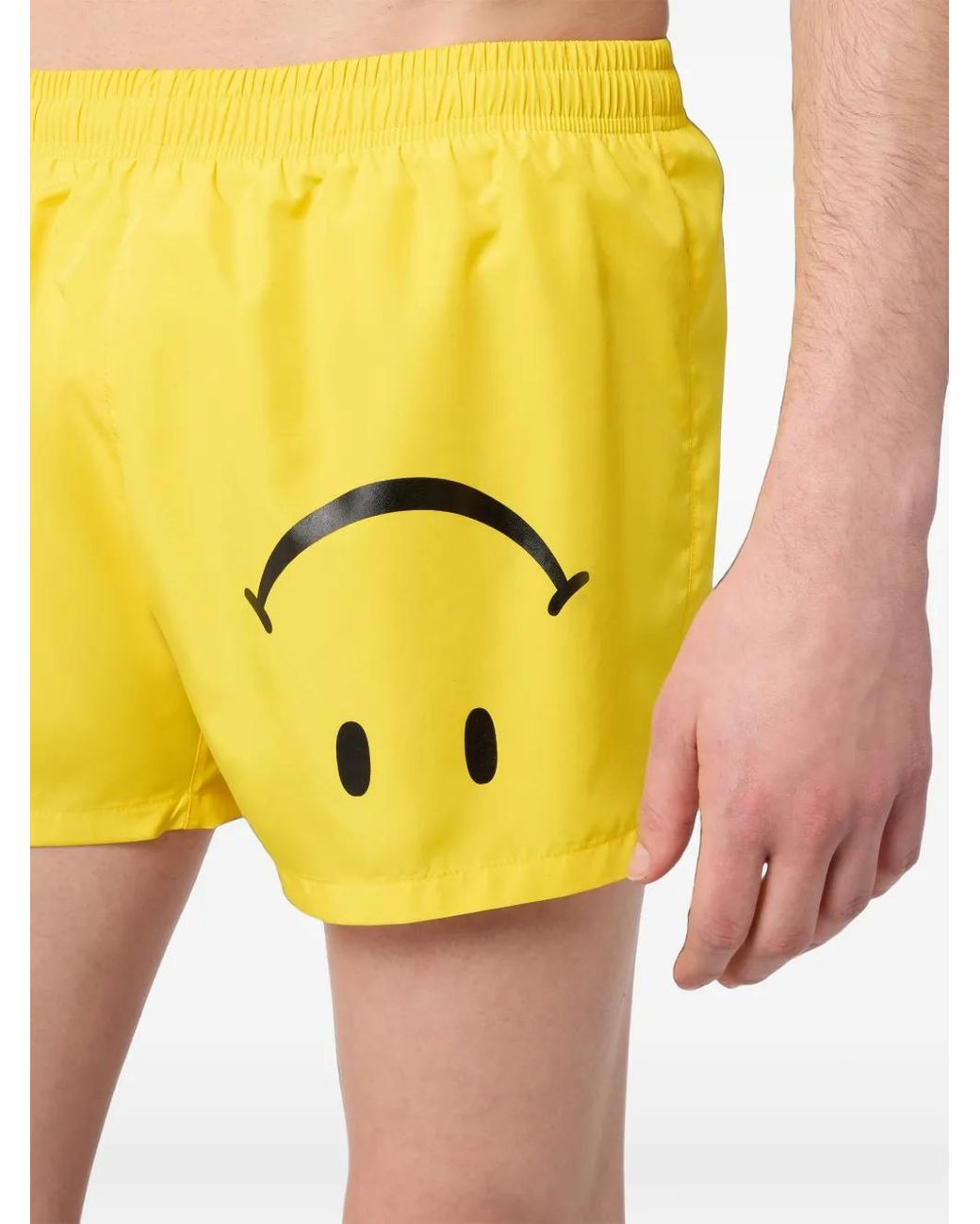 Moschino Yellow X Smiley Short De Bain En Nylon for men
