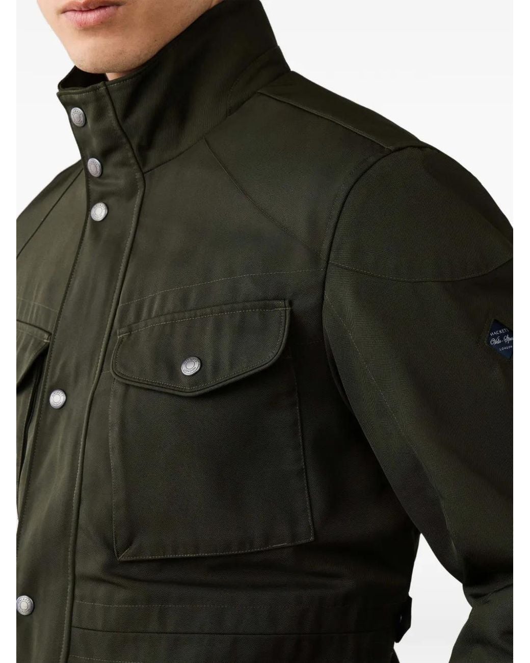 Hackett Black Velospeed Pocket-Detail Jacket for men