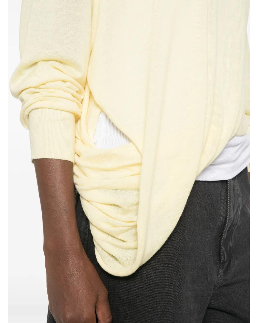 Loewe White V-Neck Sweater