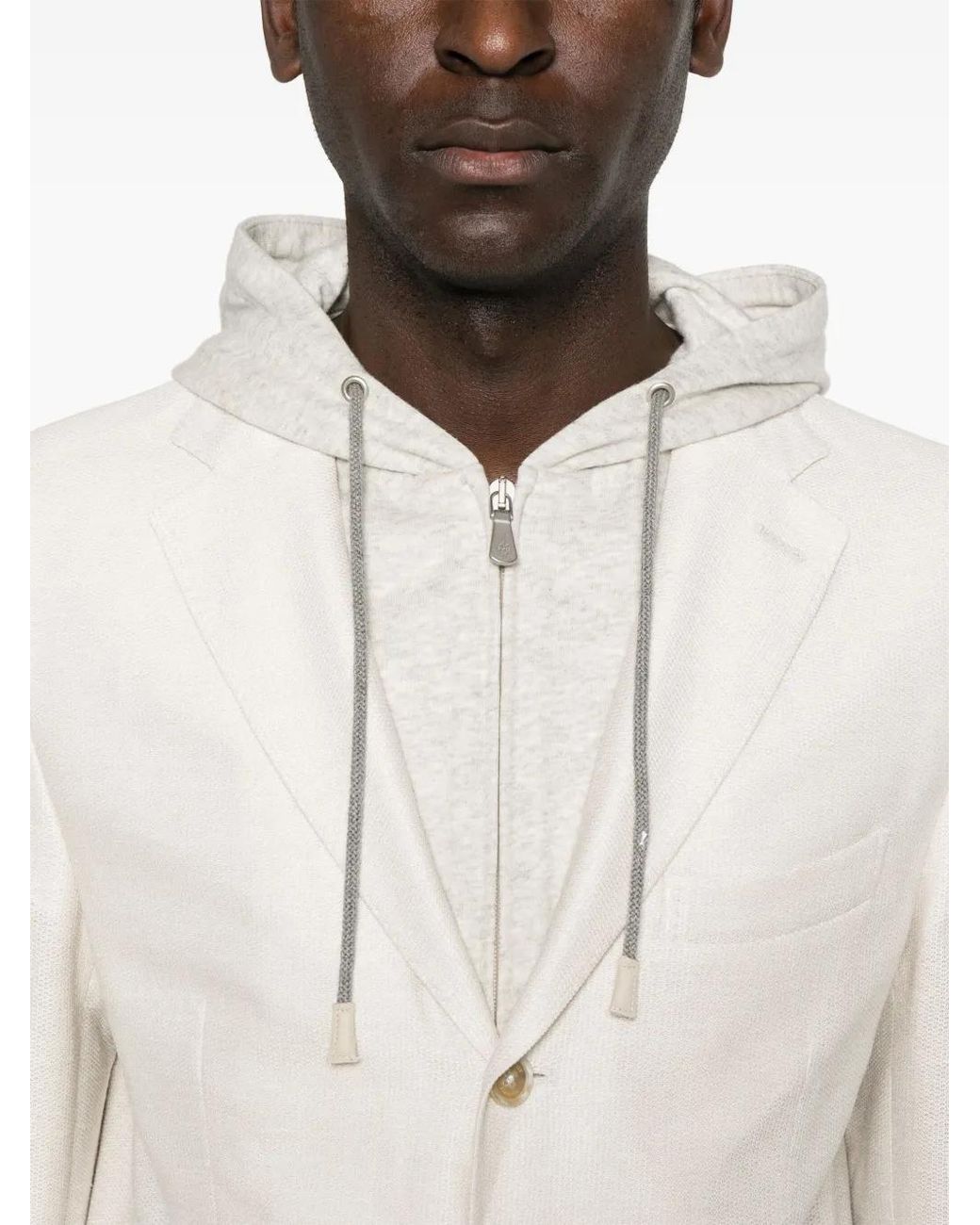 Blazer A Capas Eleventy de hombre de color White