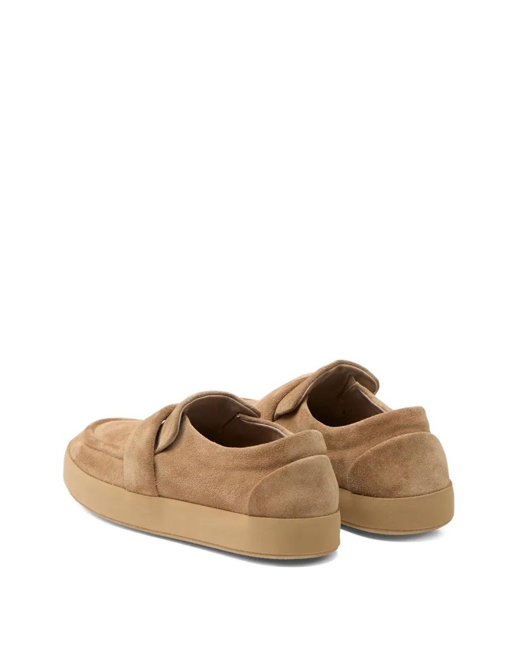 Marsèll Brown Touch-Strap Suede Loafers