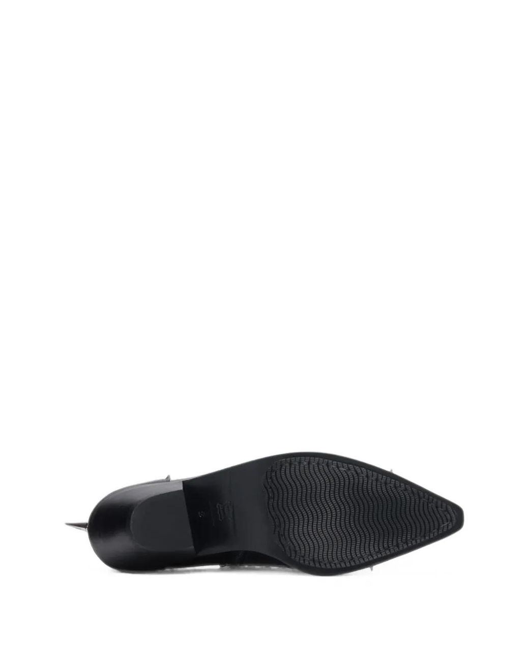 Junya Watanabe Black Spike-Embellished Leather Shoes