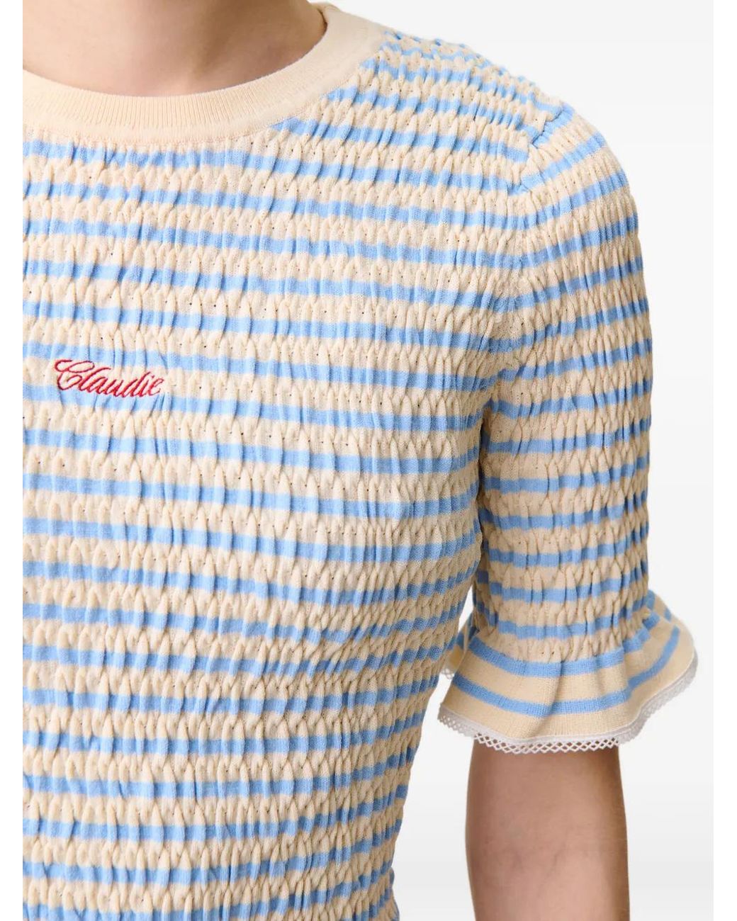 Claudie Pierlot Blue Knitted Top