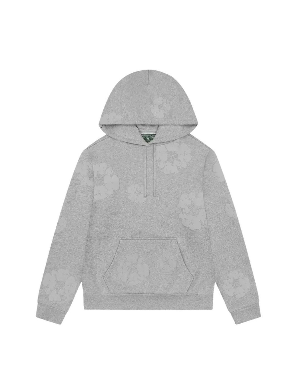 DENIM TEARS Gray Wreath Cotton Hoodie for men