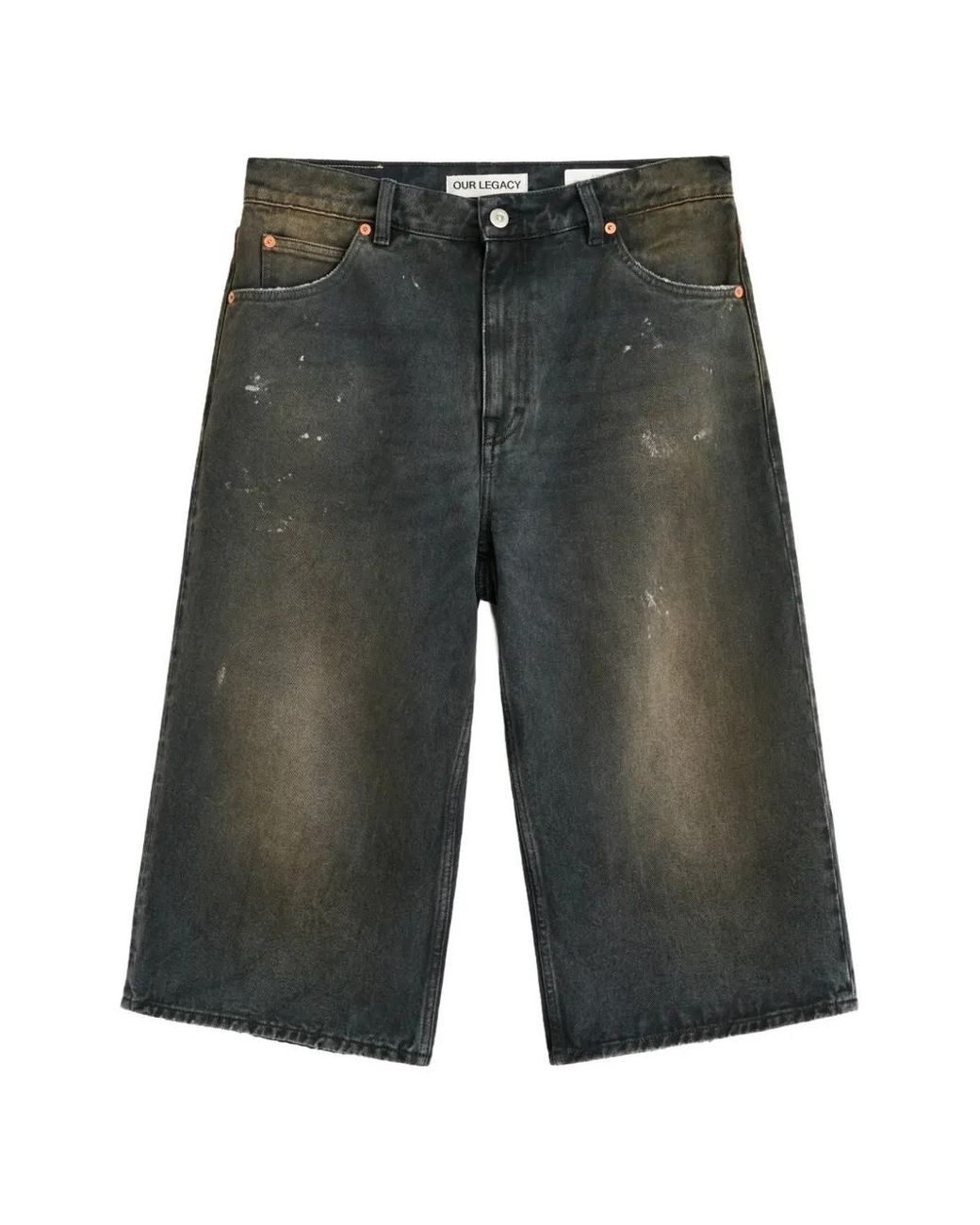 Our Legacy Gray Capri Cut Shorts for men