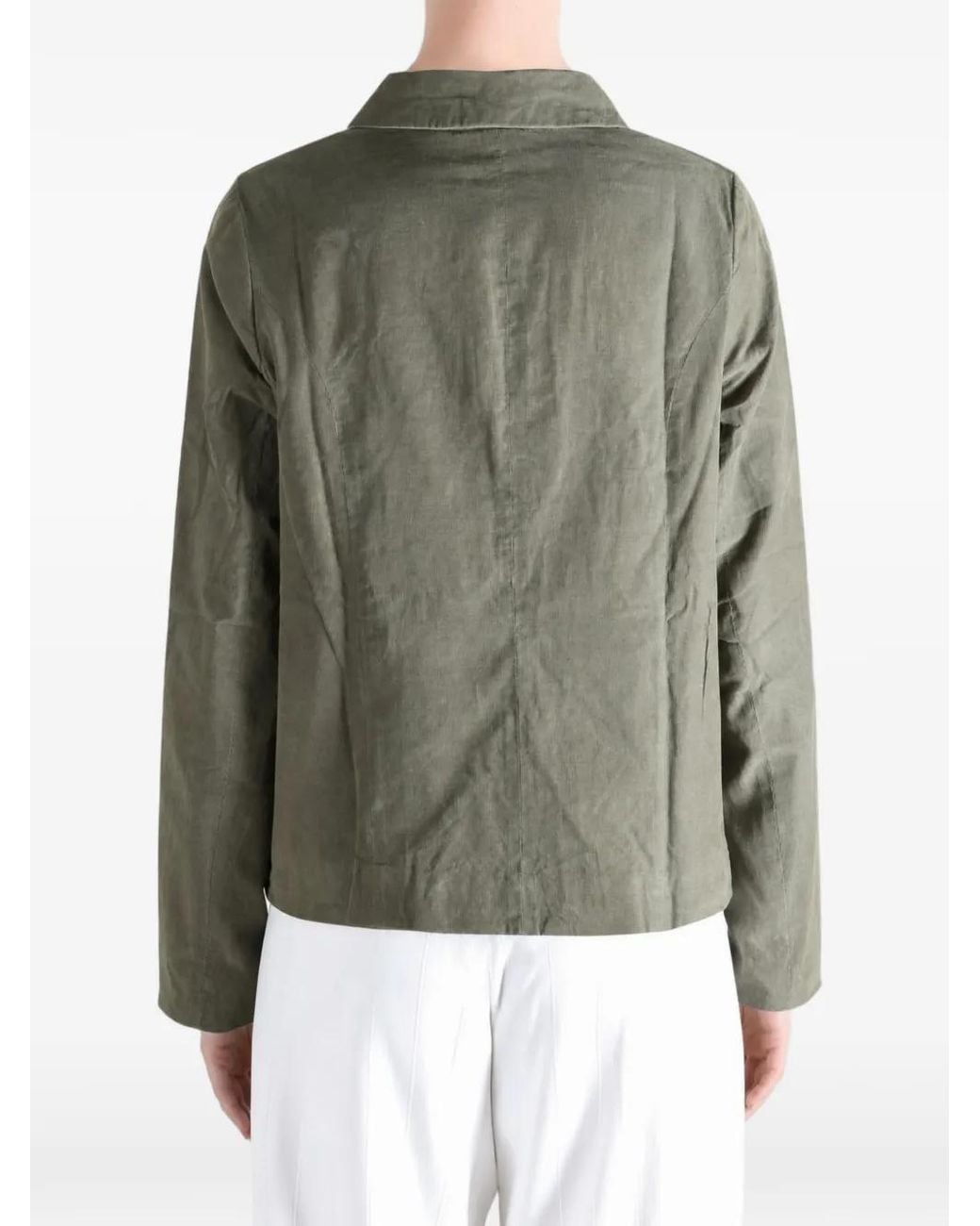 Casey Casey Green Pwet Button-Fastening Jacket