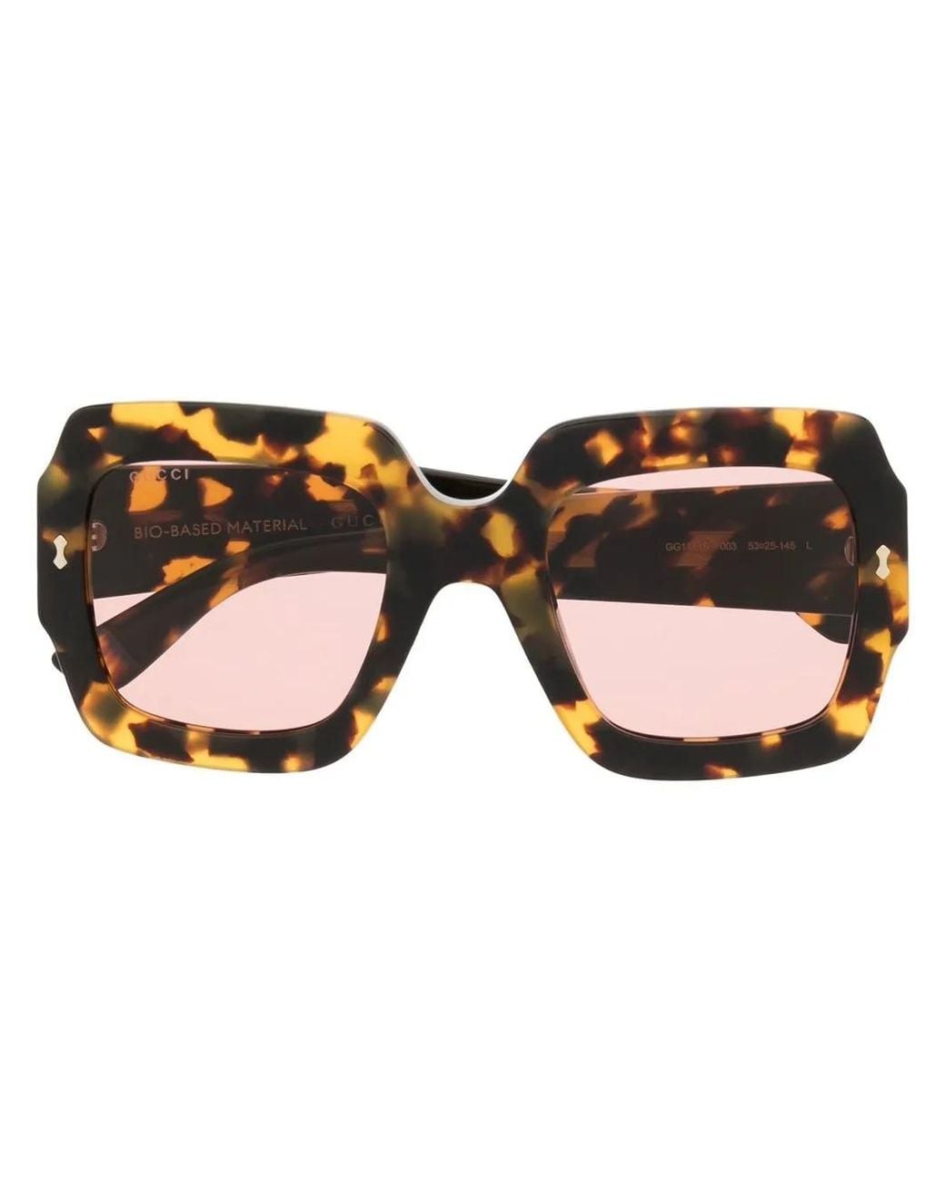 Gucci Brown Oversized Tortoiseshell-Frame Sunglasses for men