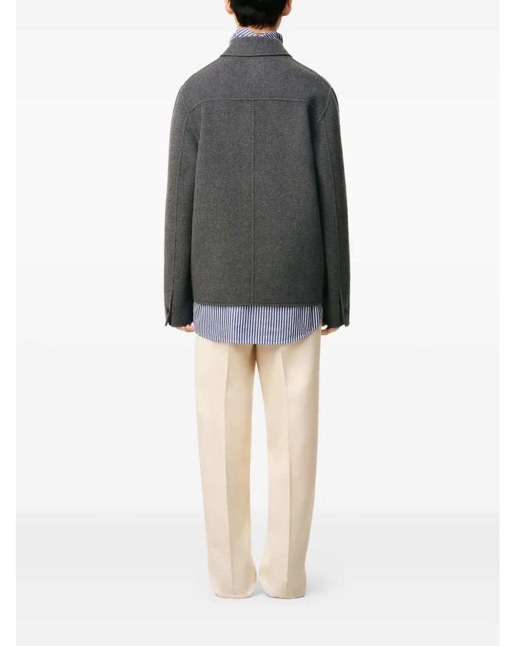 AMI Gray Wool Blazer for men