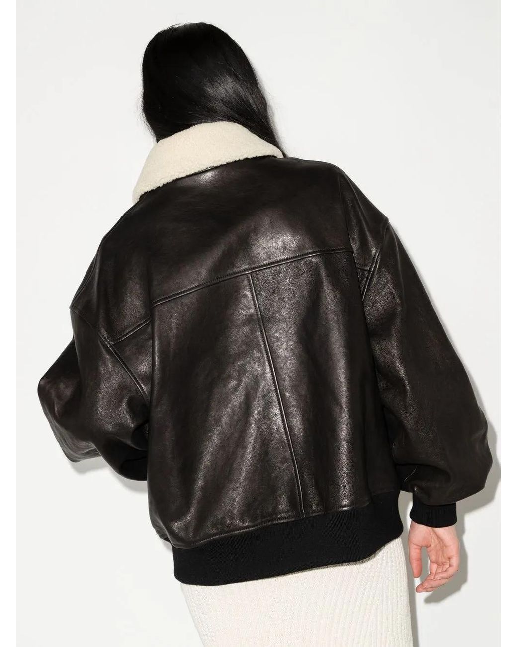 Khaite Black Lambskin Shellar Jacket