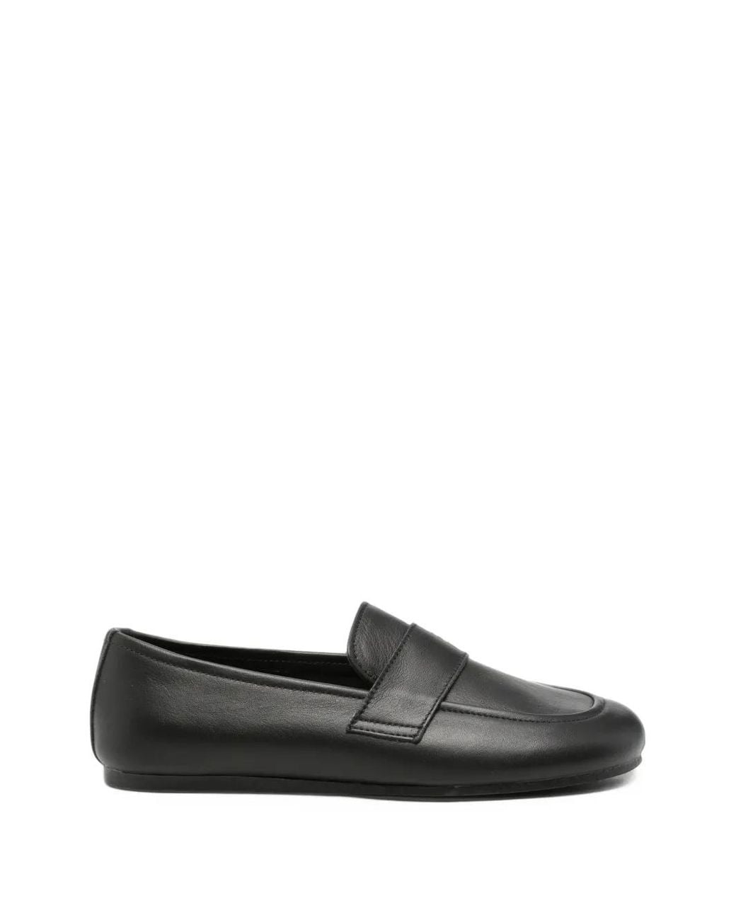P.A.R.O.S.H. Black Leather Loafers