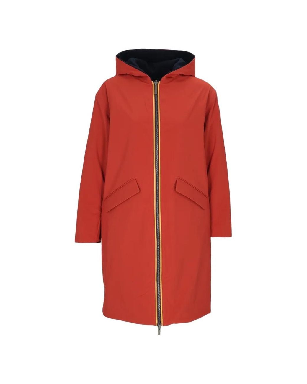 K-Way Blue Shala Hooded Reversible Coat