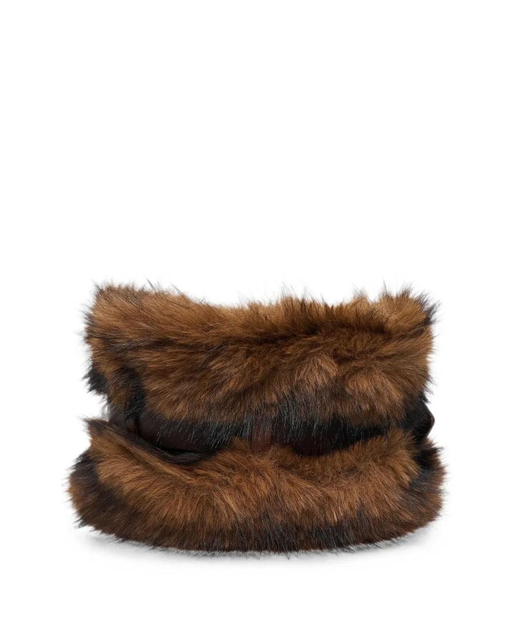 ANDERSSON BELL Brown Belted Scarf for men