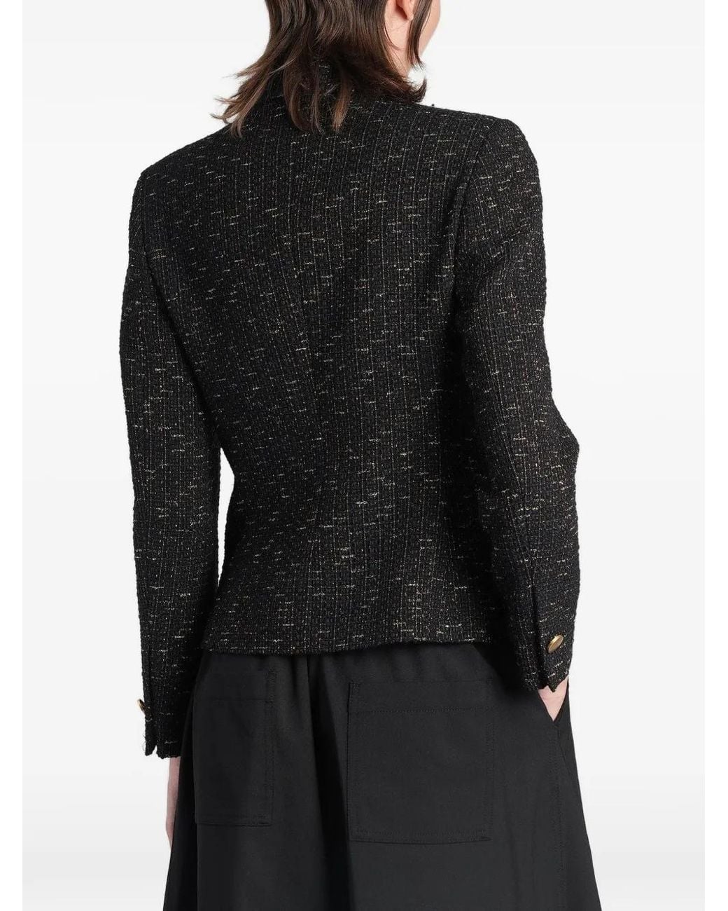 Tagliatore Black India Button-Up Jacket