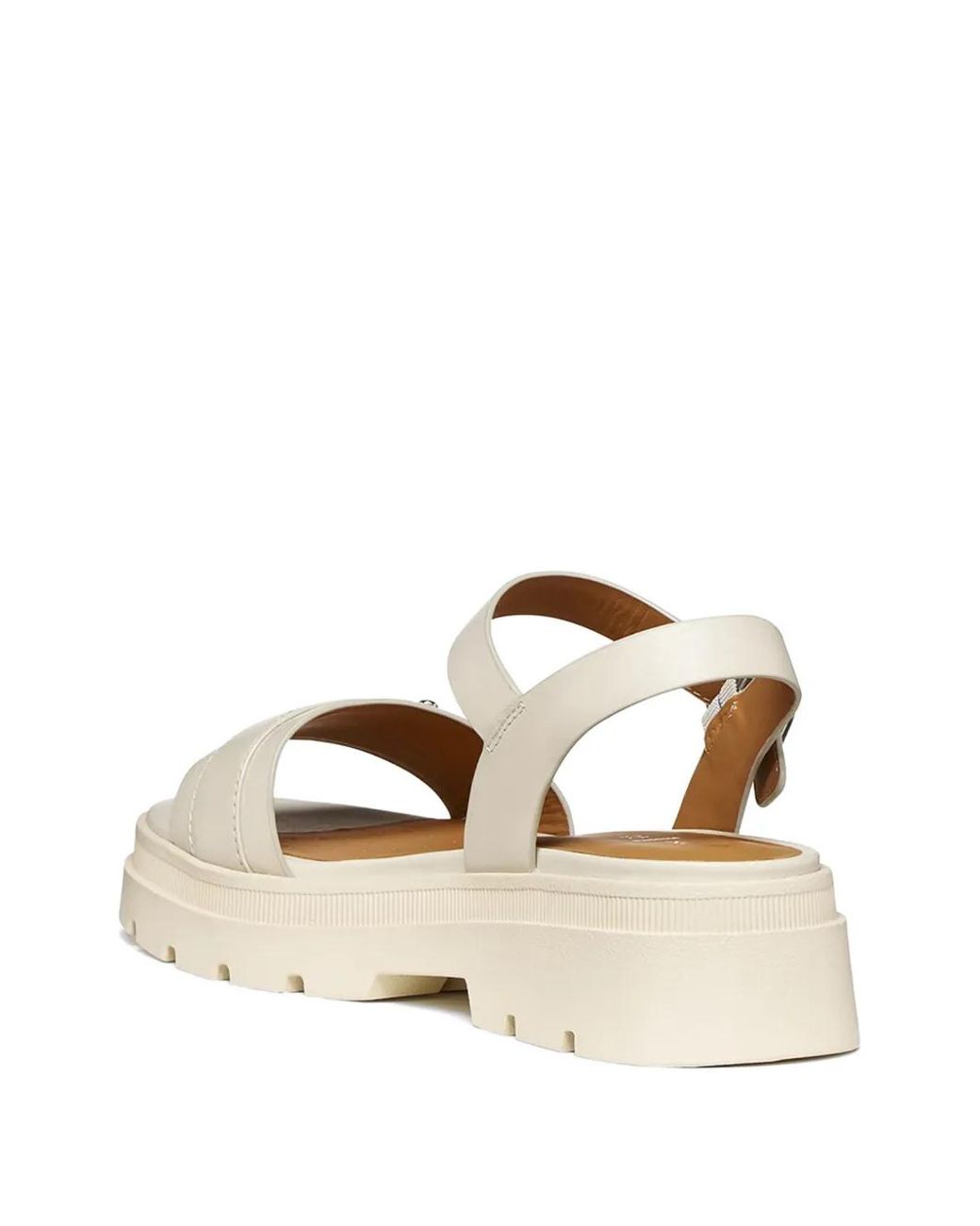 Geox Natural Buckle-Fastening Chunky-Sole Sandals