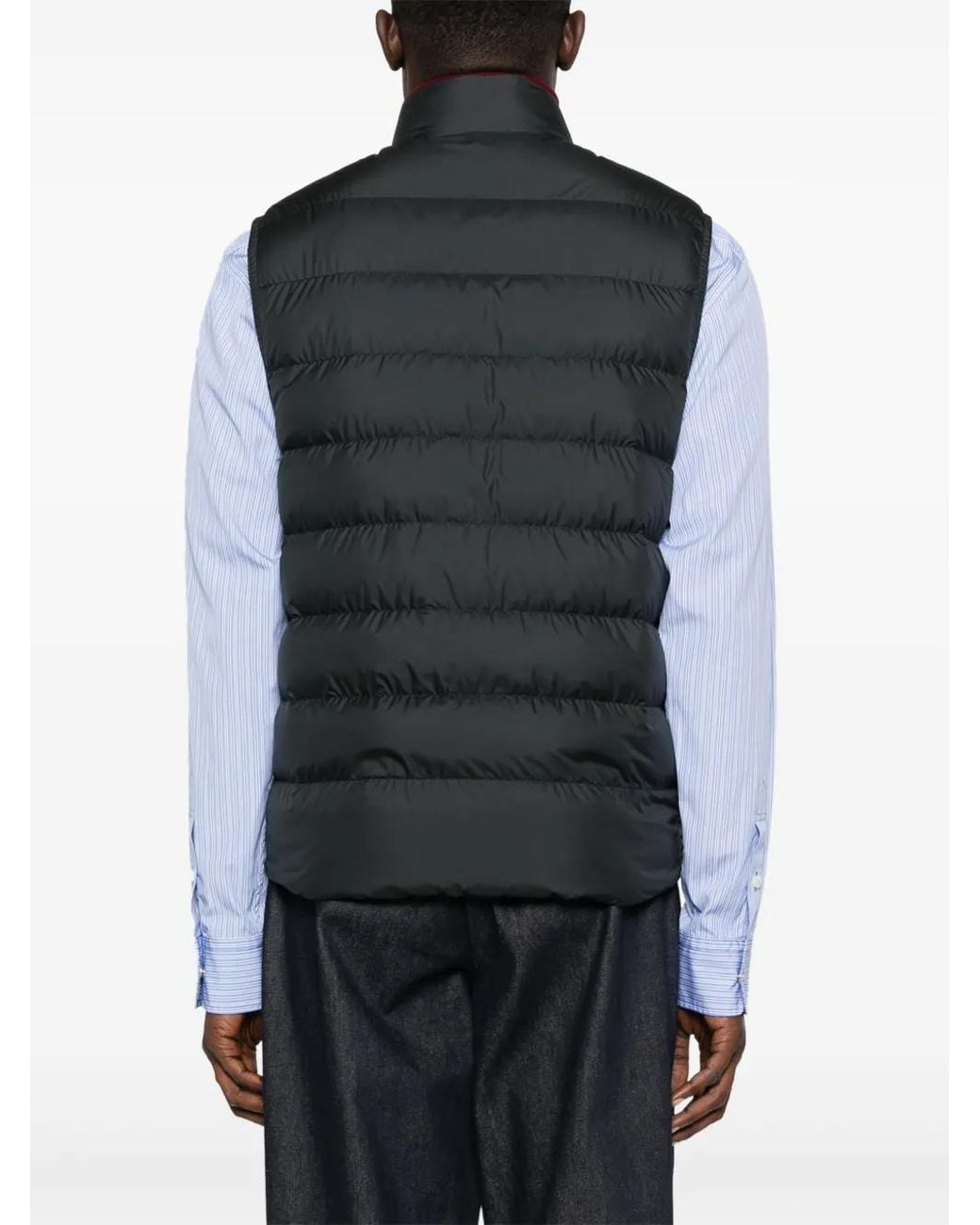 Moncler Black Quilted Padded Gilet for men