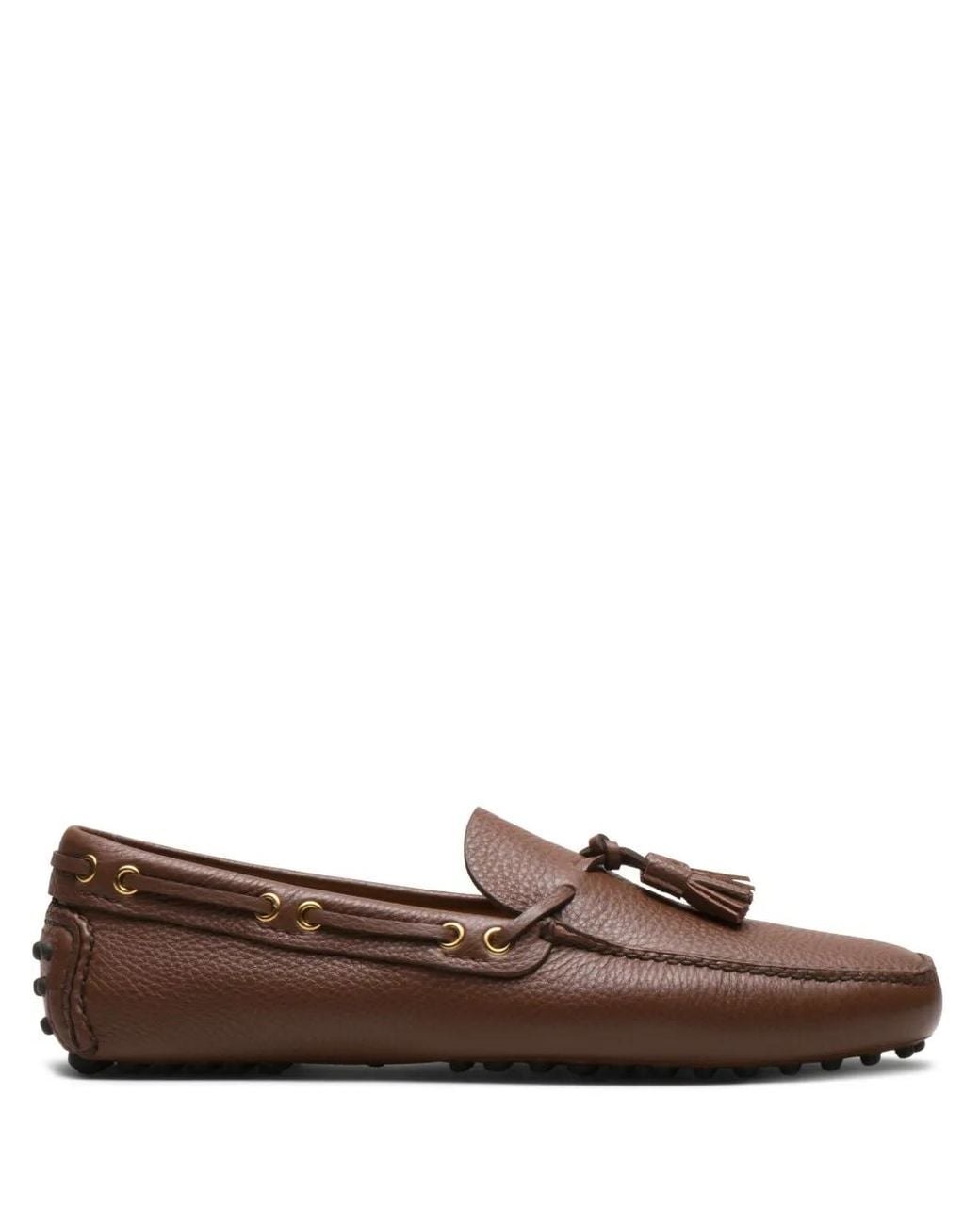 Car Shoe Brown Tassel Leather Driving Shoes for men