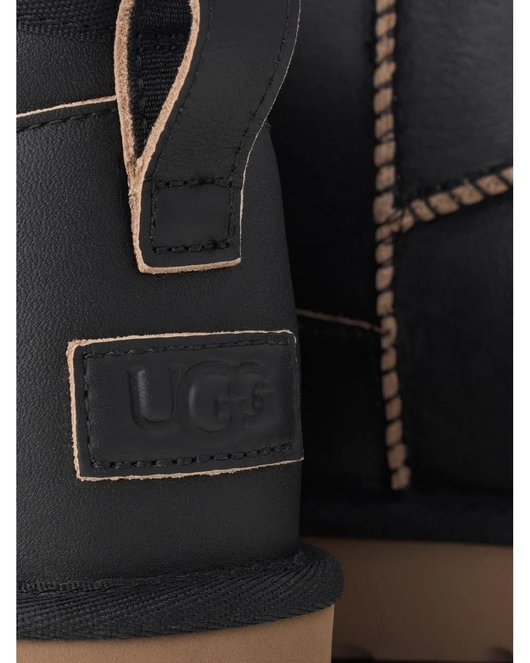 Ugg Black Classic Ultra Mini Contrast Boots for men