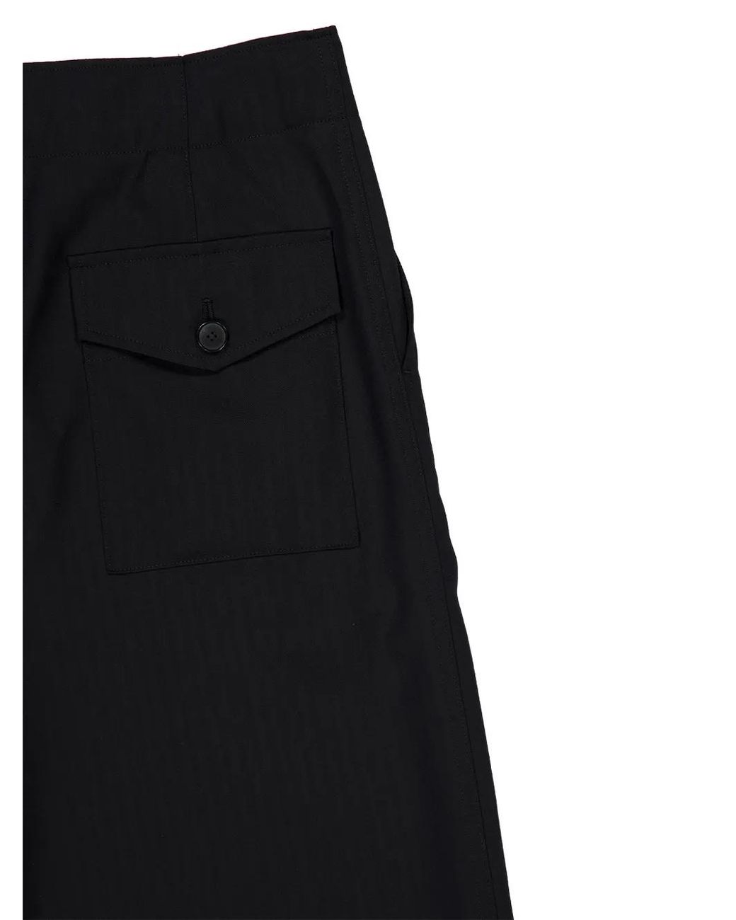 Auralee Black Belted Cargo Pants