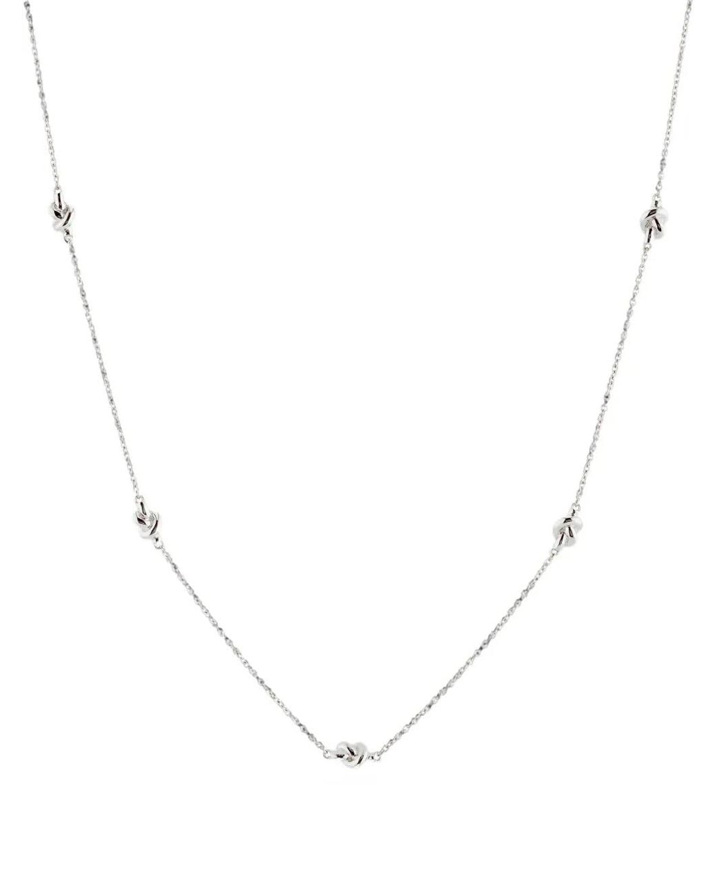 Auree Jewellery White St Ives Knot Necklace