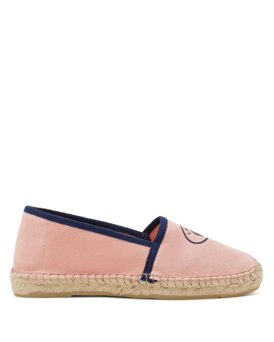 Lacoste Pink Logo-Print Espadrilles