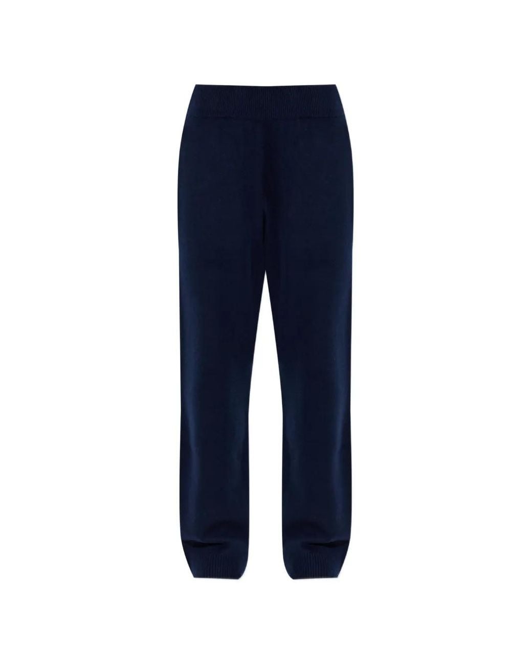 Entire studios Blue Ribbed-Knit Wool-Blend Track Pants