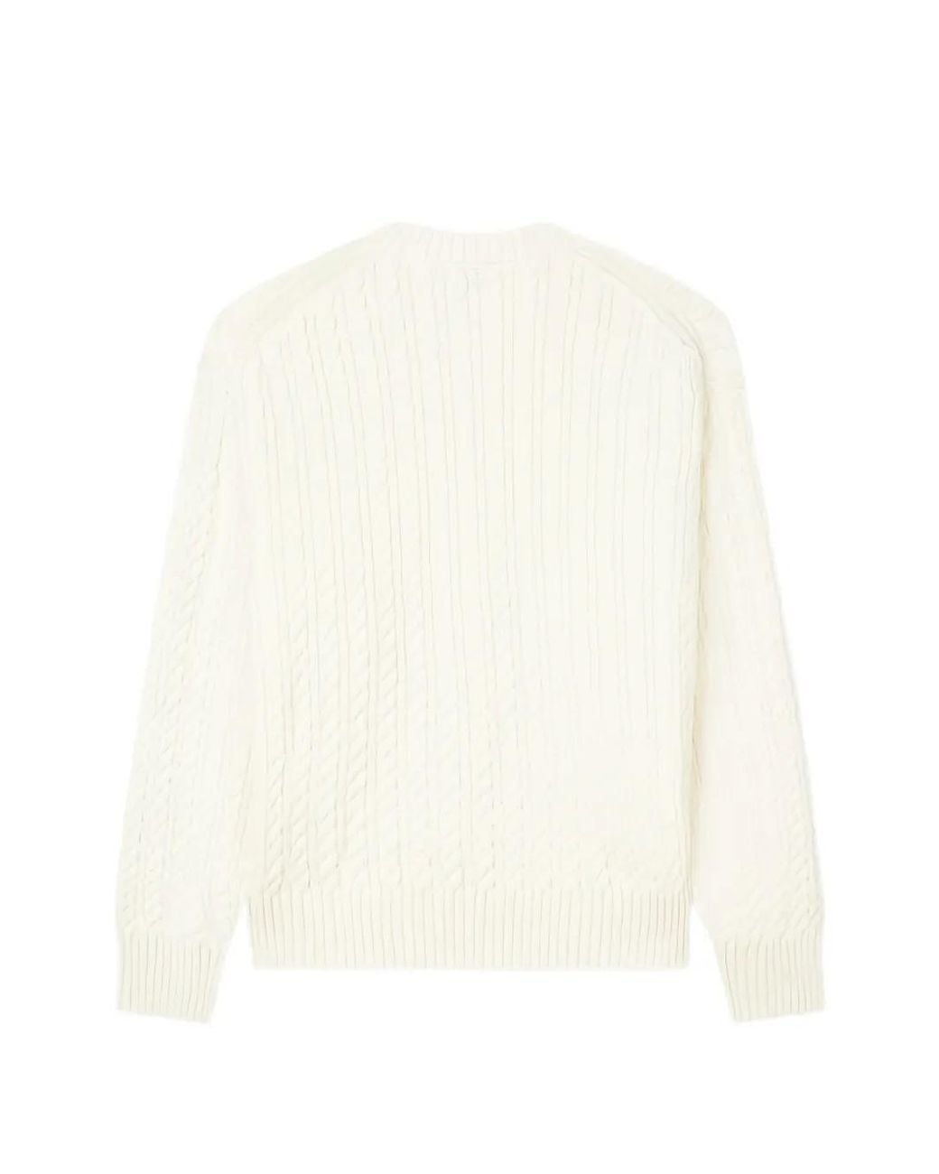 KENZO White Boke Flower Cable-Knit Sweater for men