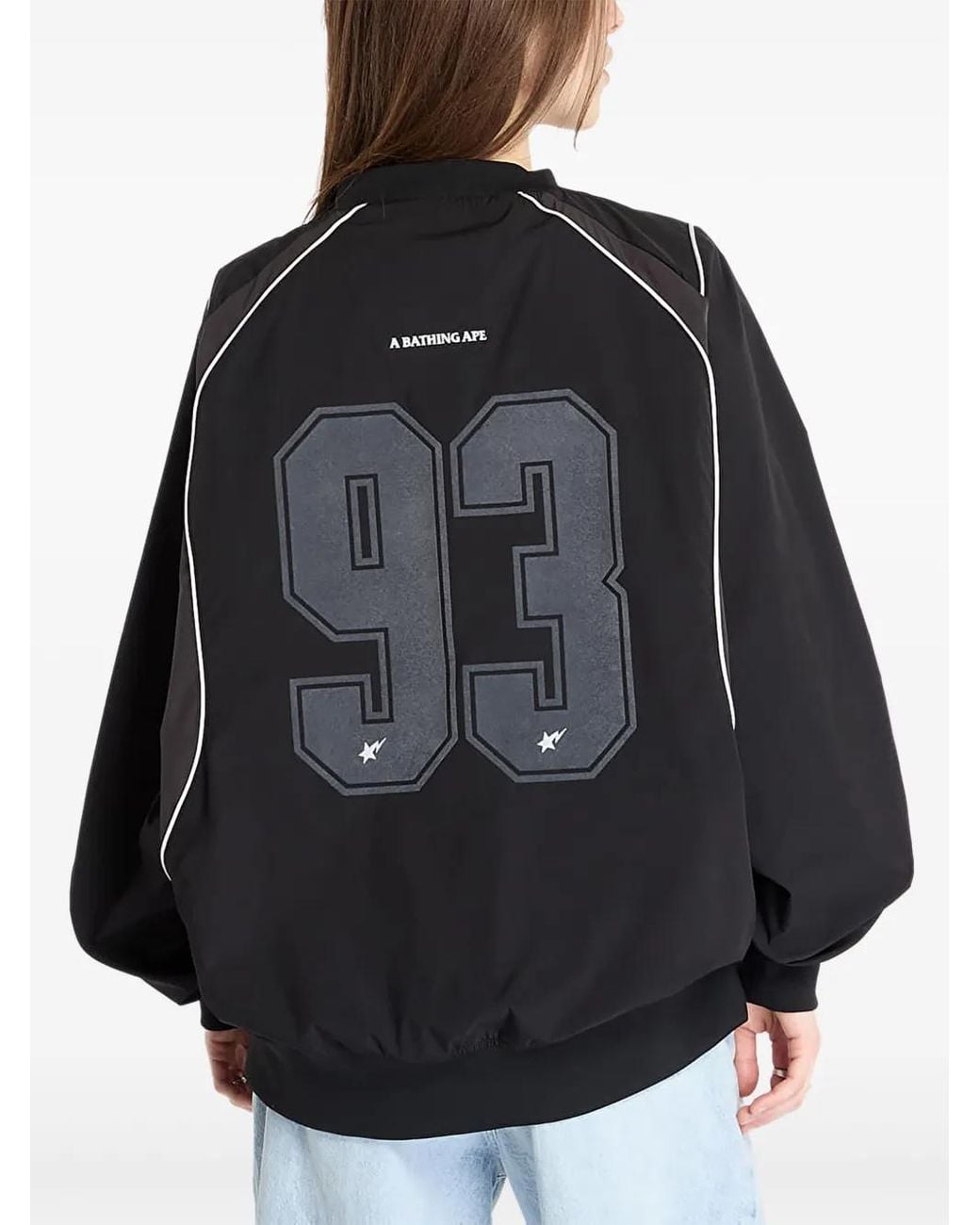 A Bathing Ape Black Multi-Patch Pullover